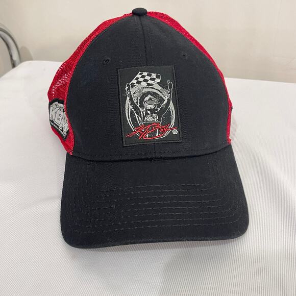 Kyle Busch Motorsports Fan Club Cap Snapback Trucker Hat Red Black Auto Racing - Picture 7 of 9